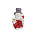 LED Light-up Snowman Ceramic Christmas Decoration 15cm
