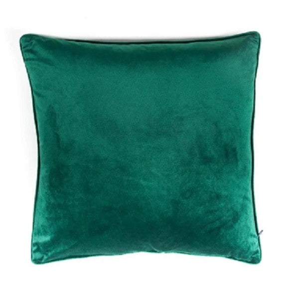 FULLSHIRE Velvet Piped Cushion - Emerald 43x43cm