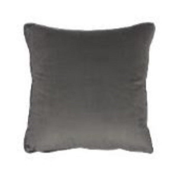 FULLSHIRE Velvet Piped Cushion - Charcoal 43x43cm