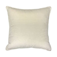 FULLSHIRE Velvet Piped Cushion - Natural 55x55cm