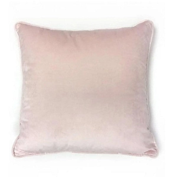 FULLSHIRE Velvet Piped Cushion - Blush Pink 43x43cm