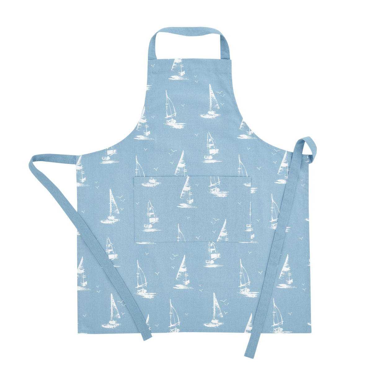 CATHERINE LANSFIELD Salcombe Boats Apron - Blue