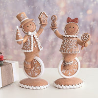 STRAITS Gingerbread on Unicycle Christmas Figurine 27cm - 1 Piece