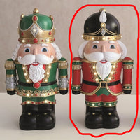 STRAITS LED Walnut Soldier Christmas Figurine - Red