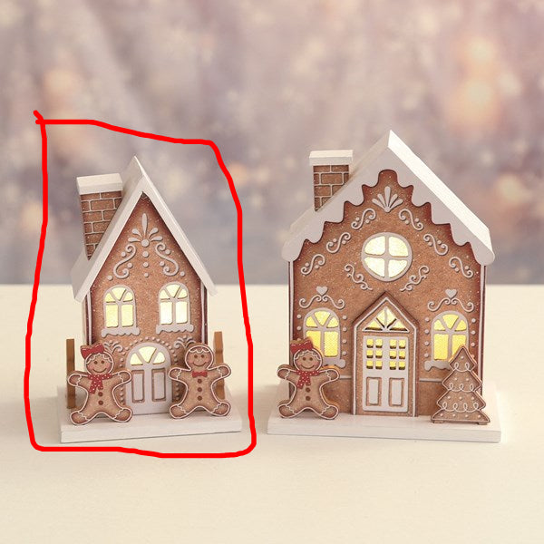 STRAITS LED Gingerbread House 10x15cm