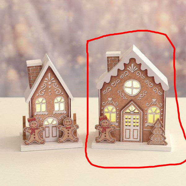 STRAITS LED Gingerbread House 14X17cm