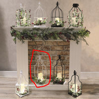 STRAITS LED Christmas Cage Lantern 15x47cm - White