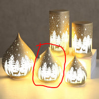 STRAITS LED Teardrop Glass Christmas Decoration 15cm - 1 Pc