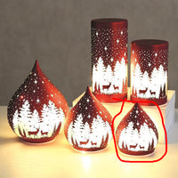 STRAITS LED Teardrop Glass Christmas Decoration 12cm - 1 Pc