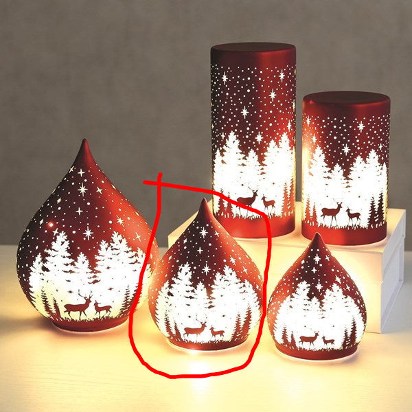 STRAITS LED Teardrop Glass Christmas Decoration 15cm - 1 Pc