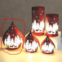 STRAITS LED Teardrop Glass Christmas Decoration 21cm - 1 Pc