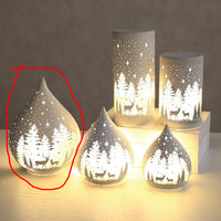 STRAITS LED Teardrop Glass Christmas Decoration 21cm - 1 Pc