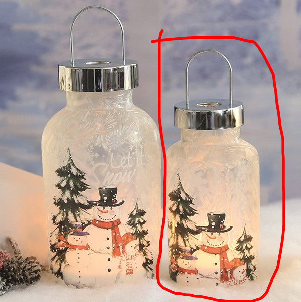 STRAITS LED Snowman Lantern 20cm