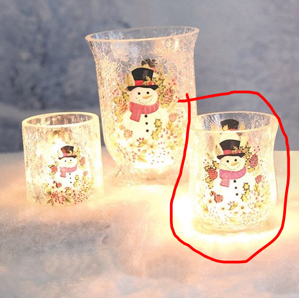 STRAITS Snowman Hurricane Tealight Holder 11cm