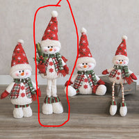 STRAITS Standing Snowman holding Sprig Holly Plush 77cm