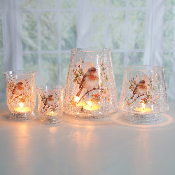 STRAITS Robin Hurricane Candle Holder 15 cm