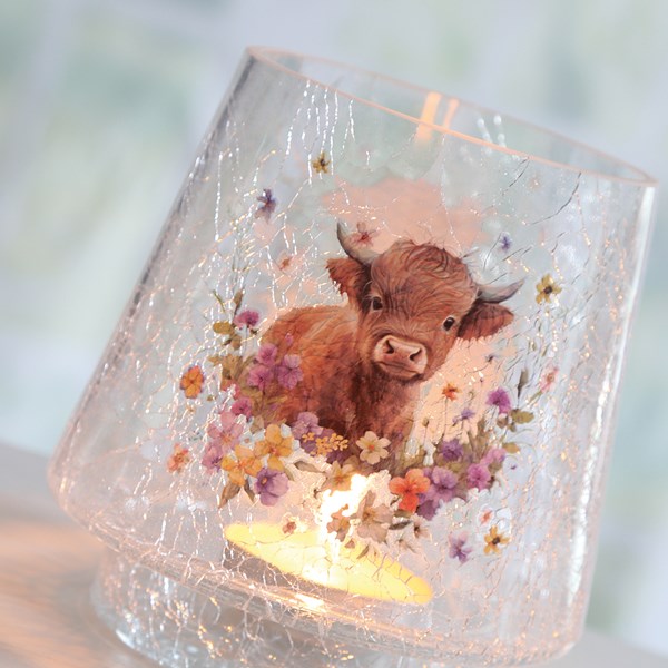 STRAITS Highland Cow Candle Holder 18cm