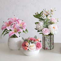 STRAITS Tiger Lily Pink Flower 43cm