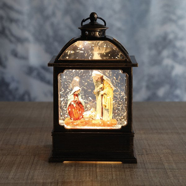 STRAITS Nativity Lantern LED Water Spinner 17cm