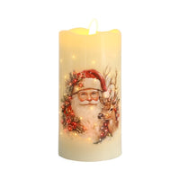 STRAITS Santa LED Candle 7.5x15cm