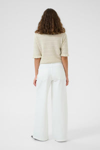 CULTURE Tali Ami Wide Leg Jeans - White