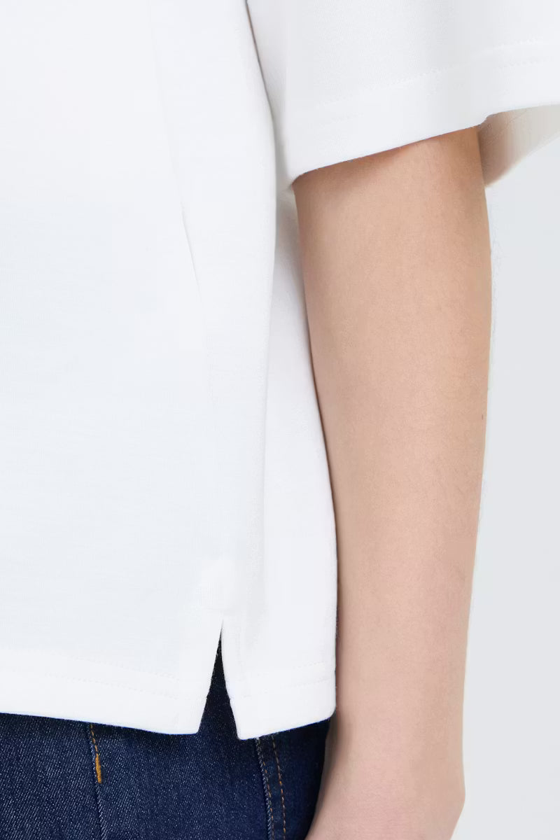 FRANSA Aurora Half Sleeve Sweatshirt - Whisper White