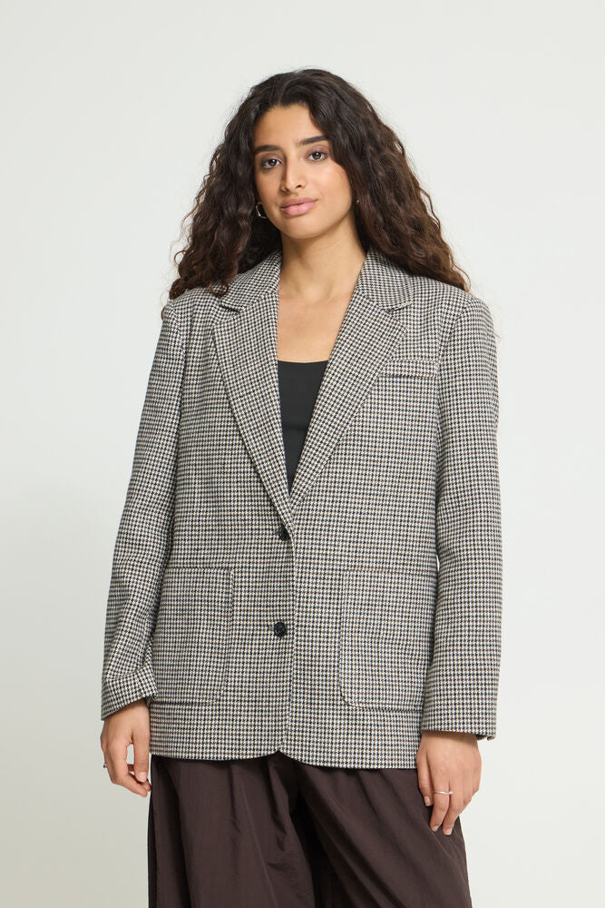ICHI Lubana Blazer - Grey Check