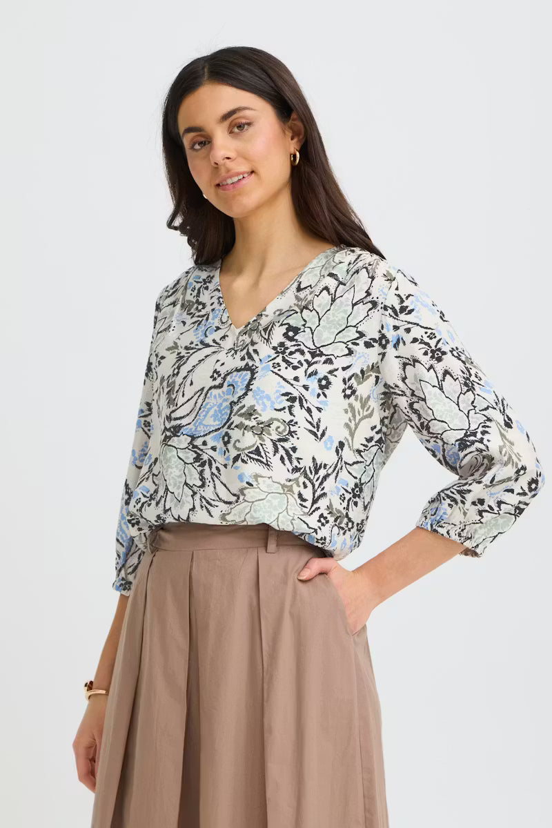 FRANSA Arianna Floral Blouse - Print