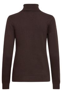 ICHI Luls Turtleneck Jumper - Brown