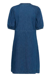 CULTURE Bertelino SS Denim Dress- Dark Denim