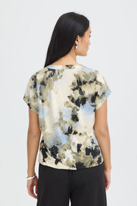 FRANSA Seen V-Neck T-Shirt - Khaki
