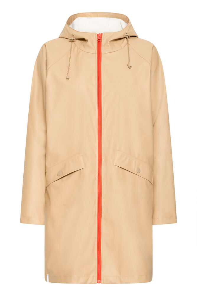 ICHI Tazi Rain Jacket - Natural