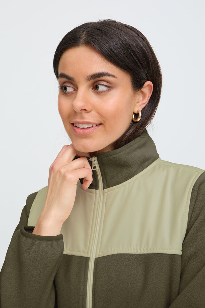 FRANSA Flea Full Zip Fleece - Green