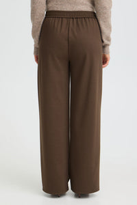 FRANSA Wide Leg Trouser - Brown
