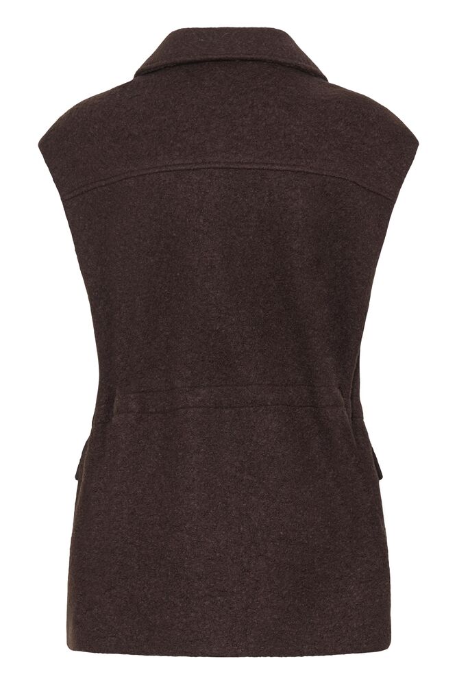 ICHI Stipa Waistcoat - Brown