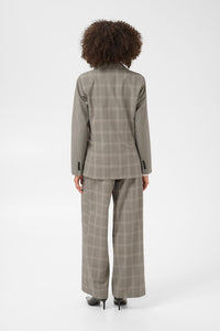 CULTURE Celena Check Blazer - Grey