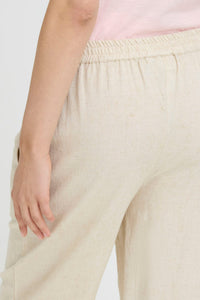 FRANSA Jett Wide Leg Culotte Pants - Stone