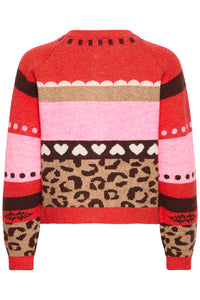 ICHI Livoni Multi-Colour Cardigan