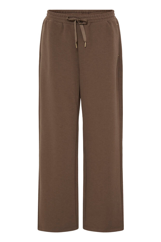 FRANSA Priya Wide Leg Pants - Brown