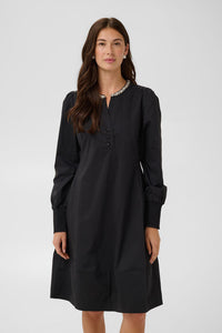 CULTURE Antoinette Dress - Black with Diamonte Trim