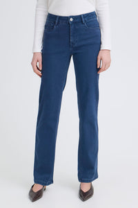 FRANSA Luxe Straight Jeans - Mid Blue
