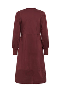 CULTURE Antoinette Rib Dress- Chocolate Truffle