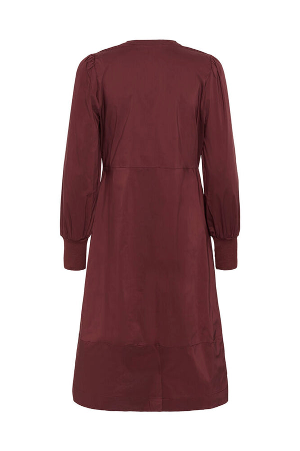 CULTURE Antoinette Rib Dress- Chocolate Truffle