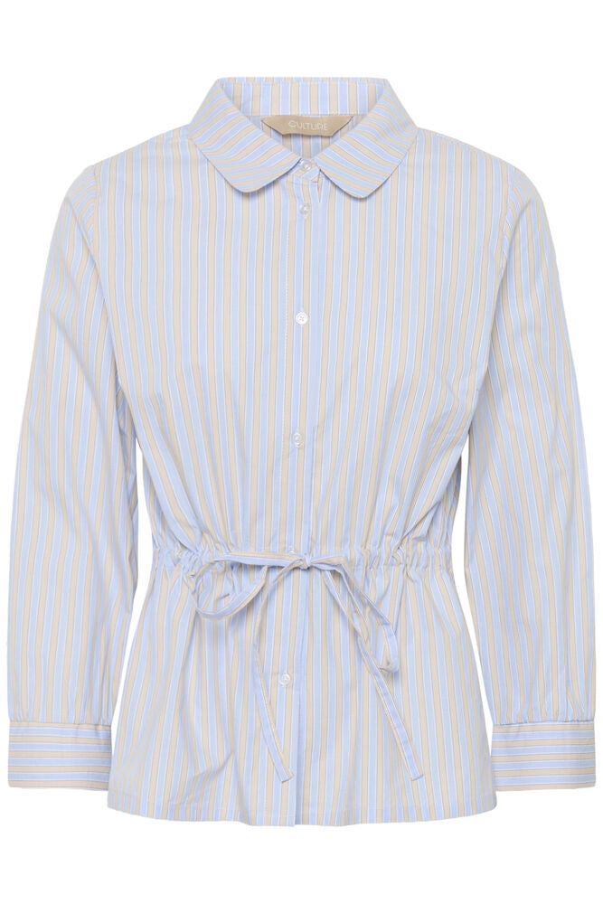 CULTURE Elia Striped Shirt - Blue