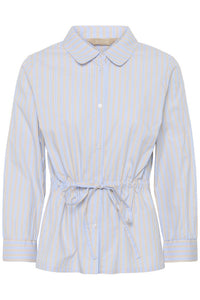 CULTURE Elia Striped Shirt - Blue
