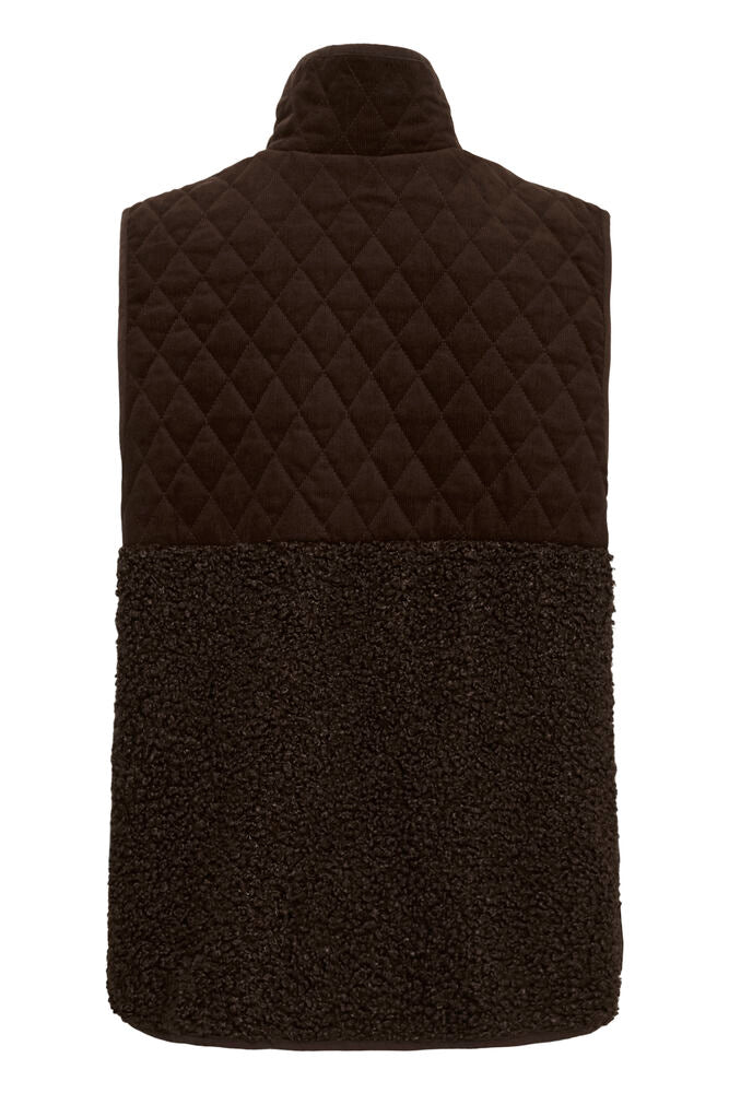 Culture Lenia Textured Gilet - Brown
