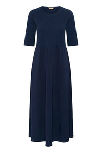CULTURE Hilde Chabrina Rib Dress - Navy
