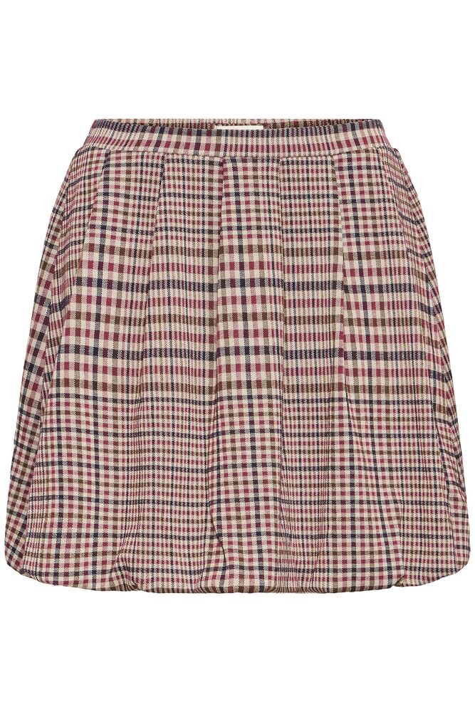 ICHI Kate Check Short Skirt
