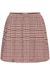 ICHI Kate Check Short Skirt