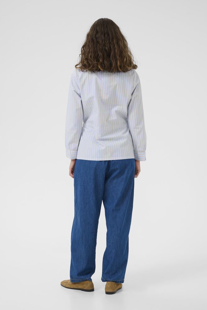 CULTURE Elia Striped Shirt - Blue
